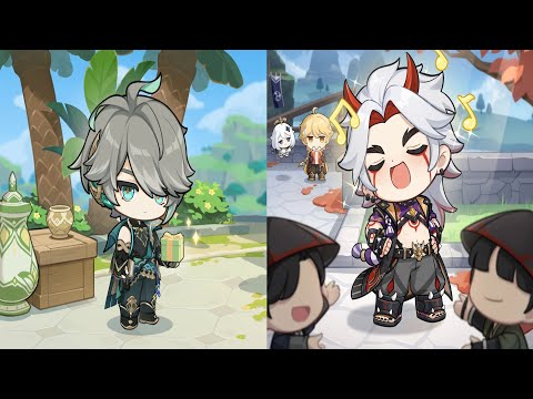 C0 Alhaitham Hyperbloom & C0 Arataki Itto Mono Geo | Spiral Abyss 4.8 - Floor 12 | Genshin Impact