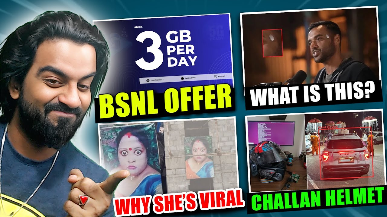 BSNL Free 3GB Daily, Zomato CEO Temple Device, Onlyfans Creators Getting US Visa, Ai Challan Helmet