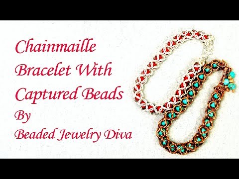 Beaded Chainmaille Bracelet - Beaded Chain Maille Tutorial