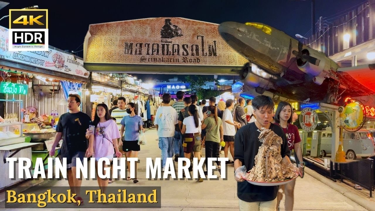 Embark on an enchanting walking tour through the vibrant Rod Fai Night Market.