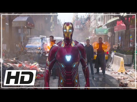 Maw y Cull llegan a la Tierra / Nuevo Mark 50 - Clip Dob. (HD) | Avengers: Infinity War (2018)