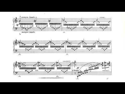 Jenö Takacs - Toccata and Fugue for Left Hand Op. 56 (Score Video)