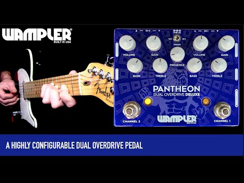 Wampler Pantheon Deluxe Dual Overdrive Guitar Effects Pedal image 6