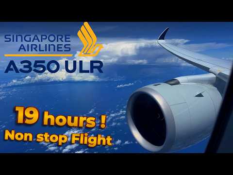 World's LONGEST Flight ! 🇸🇬  Singapore - New York  🇺🇸  [BUSINESS] Airbus A350 ULR Singapore Airlines