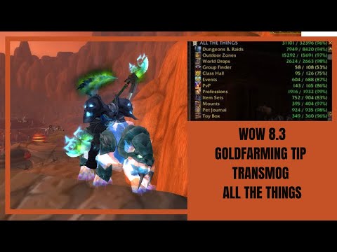 WoW - Transmog Farming Tip - Use this addon while farming - All The Things - WoW Shadowlands 9.0.1