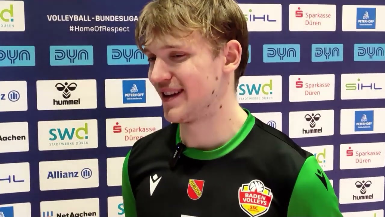  Mirko Ahmann, Libero der Baden Volleys und Sohn von Jörg Ahmann, der beim Dürener TV gespielt hat 