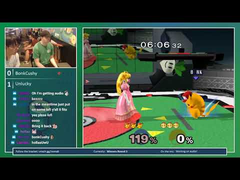 N.E. Melee Arcadian 6  - Unlucky (Peach) vs. BonkCushy (Pikachu) - SSBM Pools