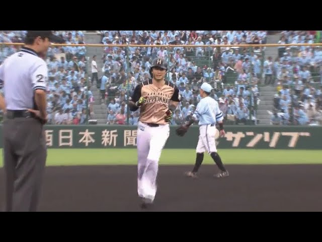 【1回表】あっという間にスタンドへ!! ファイターズ・西川の先頭打者ホームランで先制!! 2019/7/17 H-F