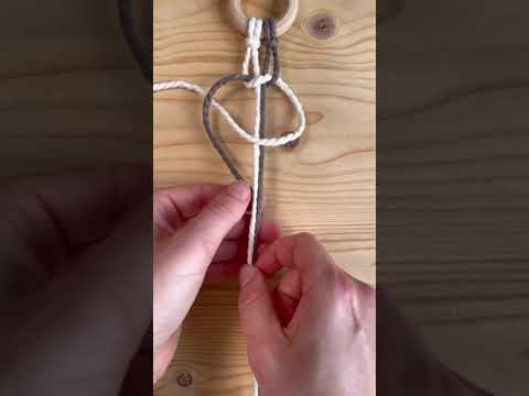 🧶 Makramee-Tutorial: Kreuzknoten knüpfen