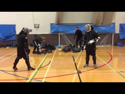 AHF Nick Thomas vs Malcolm   Sabre sparring   Playback 1/4 speed   Recorded 120fps HD HD