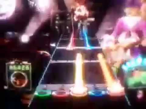 Playing Guitar Hero 3 blazed out