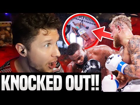JAKE PAUL KNOCKS TYRON WOODLEY OUT COLD!! - LIVE REACTION!