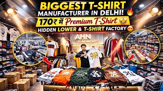 Jafrabad Delhi Ki Hidden T-Shirt Factory 😱 Direct Manufacturer Rate | AHN Garments 
