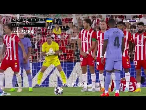 David Alaba  spectacular Free-kick Against Almeria 🔥#realmadrid #football