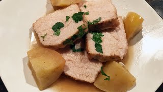 Braised Pork Tenderloin w/ Apples in Cider Sauce | Learn How To Braise!