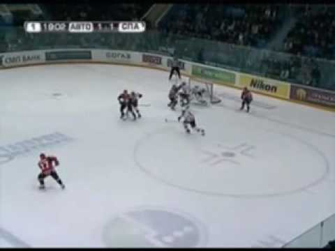 KHL Regulyarniy chempionat avtomobilist spartak 3 4