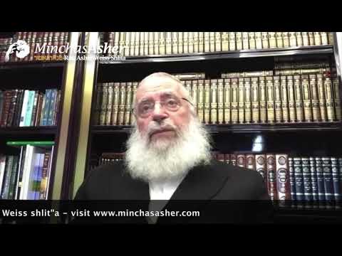 A Short Thought on Shabbat Chazon | by Rav Asher Weiss Shlit"a