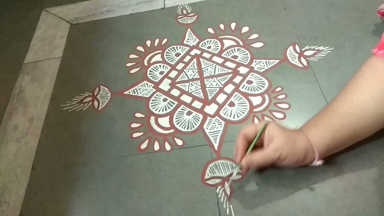 Mandna Design मांडना डिजाइन mandala art by geru for holi diwali 2023 happy holi 2023 - Mandana