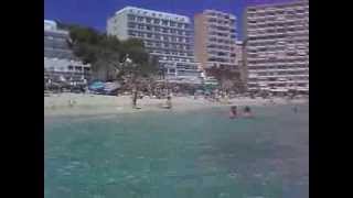 preview picture of video 'Magaluf Beach And Sea View, Majorca (Mallorca), Spain'