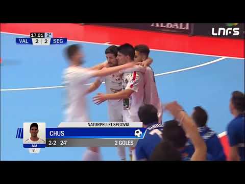 Gol Chus (2-2) Viña Albali Valdepeñas - Naturpellet Segovia. J30, 1Div. LNFS