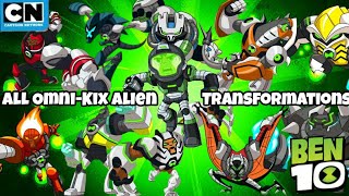 Ben 10 Reboot  Every Omni-Kix Alien Transformation