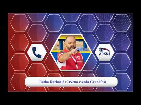 Najava 9. kola (muškarci) ARKUS lige - trener ekipe Crvena zvezda Grundfos - Đurković Ratko