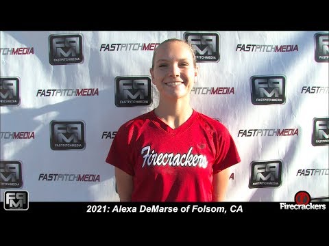 2021 Alexa DeMarse Outfield and Shortstop Softball Skills Video - Firecrackers