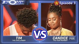 Tim Johnson Jr vs Candice Boyd with Results  &amp;Comments The Four 2018 Episode 3