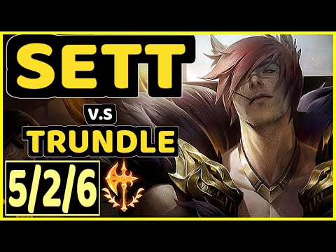ZUAO (SETT) vs TRUNDLE - 5/2/6 KDA JUNGLE CHALLENGER GAMEPLAY - BR