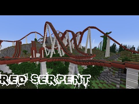 Minecraft Roller coaster - Red Serpent (5Min) ★