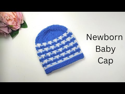 Newborn Baby Cap | Easy Knitted Baby Cap