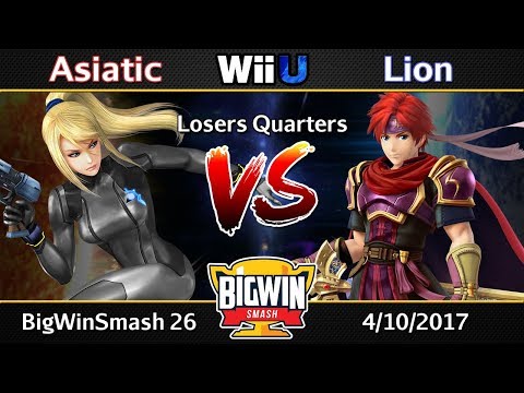 BigWinSmash 26 - Losers Quarters - Asiatic (Zero Suit Samus) v Lion (Roy)