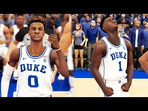 NBA 2K19 MyCAREER Bronny James Jr. #4 - COACH K RECRUITS US TO DUKE! TEAMING UP WITH ZION WILLIAMSON
