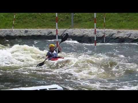 kanál České Vrbné sjezd pasáže s válcema