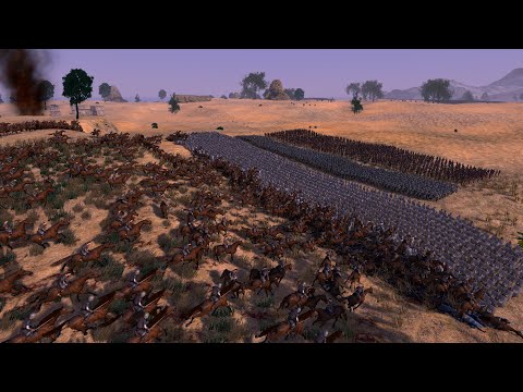 CAVALRY ATTACK - 4000 Medieval Army vs 6000 Cavalry - UEBS