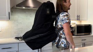 Unboxing Padded Car Seat Travel Backpack Bag