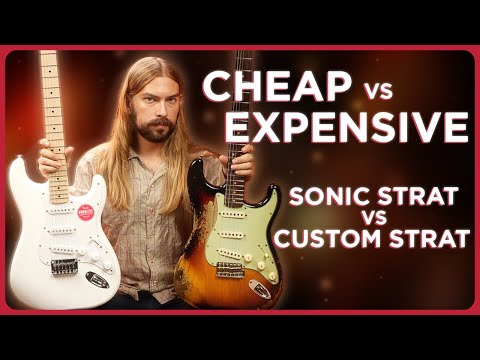 Cheap vs. Expensive Stratocaster Edition | Squier Sonic vs. Custom Shop '63