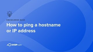 How to ping a hostname or IP address