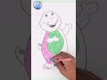 Let S Draw Barney Barneythedinosaur Barney Artforkids Learnhowtodraw Howtodraw Kidsart
