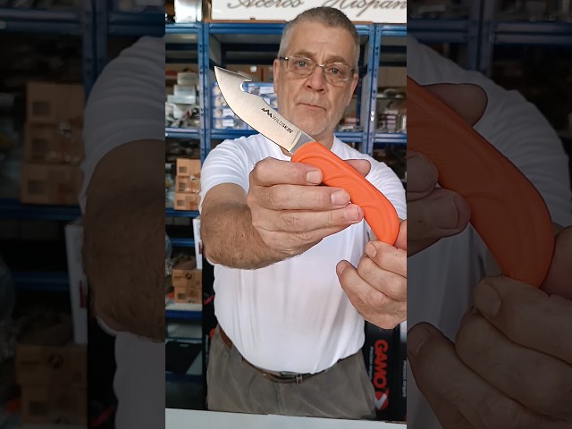 Vídeo relacionado con Omesio Cuchillo Cuchillo plegable para una mano Cuchillo fino de pesca Cuchillo plegable para una mano con filo cortante (C-Sliver)
