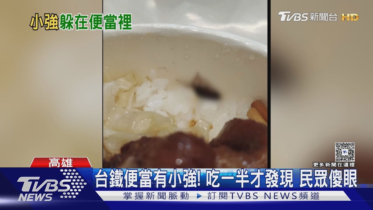 有小強! 台鐵便當吃到一半見「全屍」 民眾秒傻眼