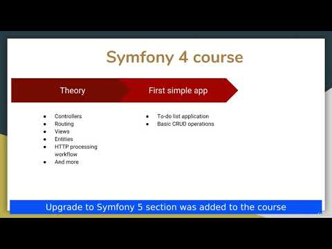 Symfony 4 & 5 Web Development Guide: Beginner To Advanced - learn Symfony