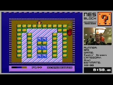 Tagin' Dragon any% by NPC Recorded at NES Block AGDQ 2025
