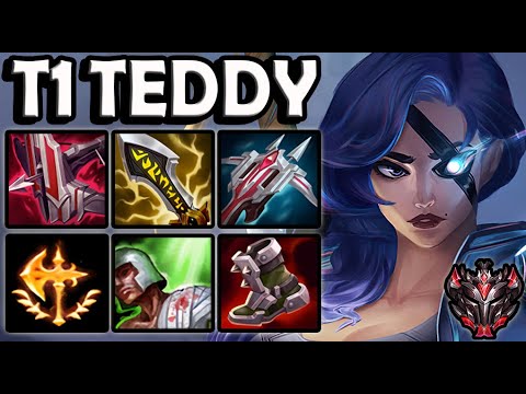 T1 Teddy SAMIRA vs TRISTANA [ QuadraKill ] Patch 11.8 Ranked Korea ✅