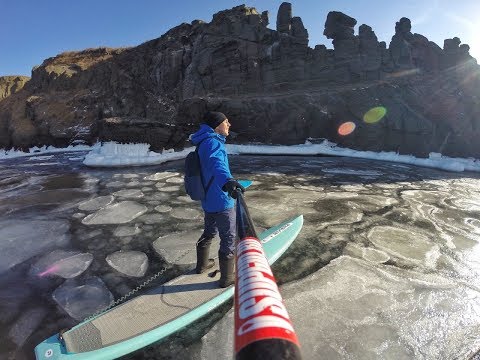 Зимняя SUP прогулка на маяк Басаргина