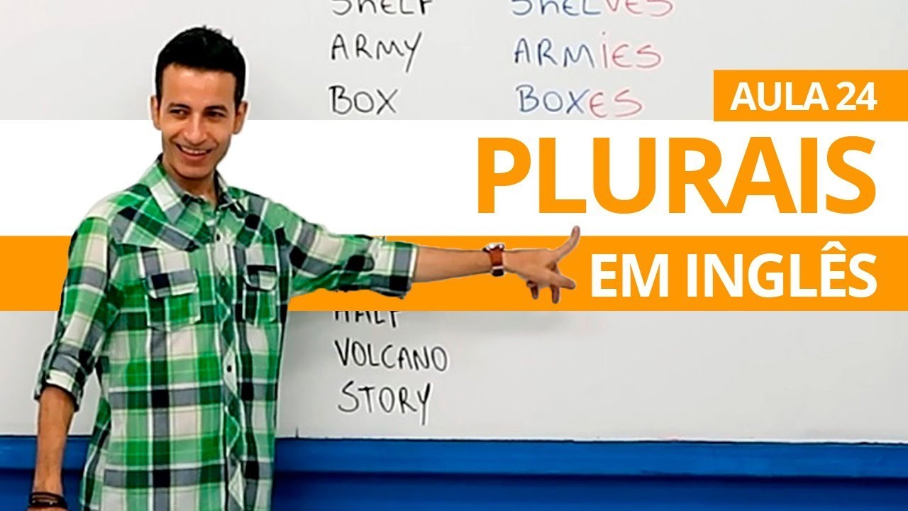 PLURAIS EM INGLÊS - AULA 24 PARA INICIANTES - PROFESSOR KENNY