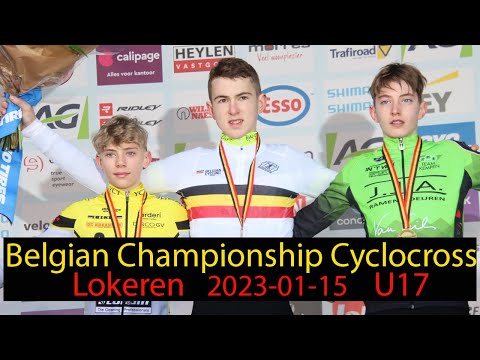 Belgian Championship Cyclocross  // Lokeren // Eerste jaars nieuwelingen // U17 // 2023 01 15
