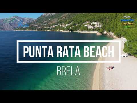 Punta Rata beach Brela, Makarska Riviera summer 2019 - Makarska Riviera Beaches in FULL HD