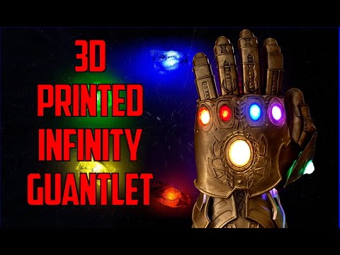 Infinity Gauntlet 3D Print with LEDs