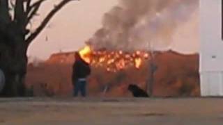 preview picture of video 'Fall 2010 and dump fire 028.flv Landfill fire in Tecumseh Oklahoma'